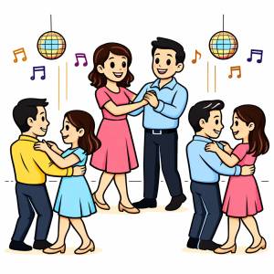 disegno di Sala da Ballo a colori