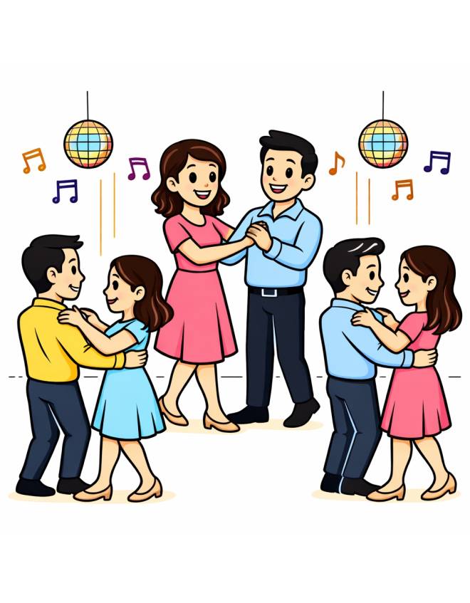 disegno di Sala da Ballo a colori