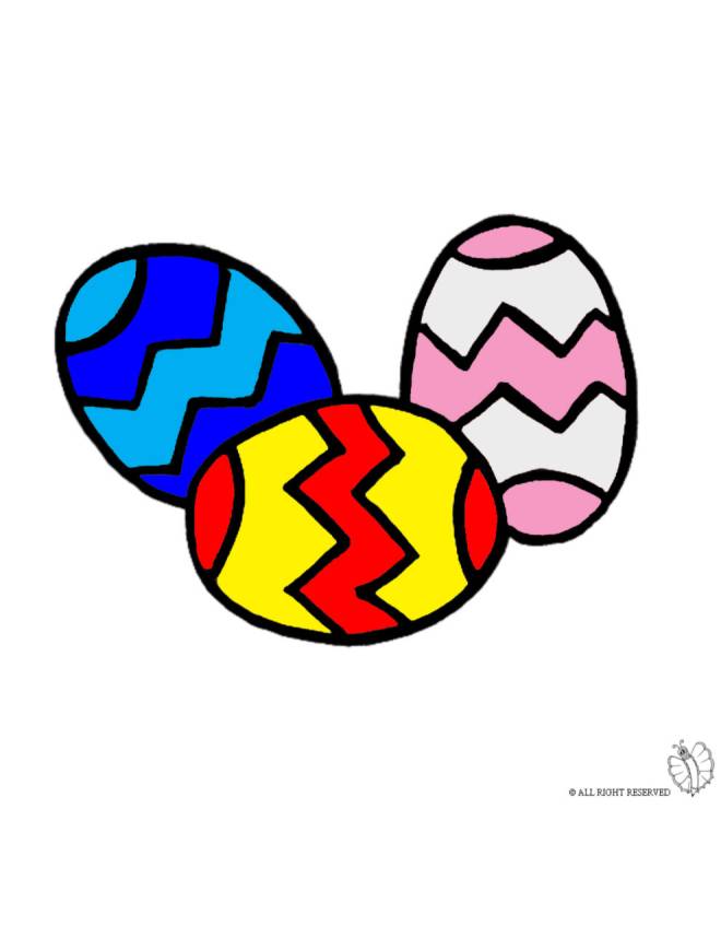 disegno di Uova di Pasqua a colori