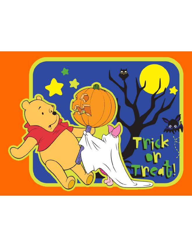 disegno di Winnie Pooh Halloween a colori