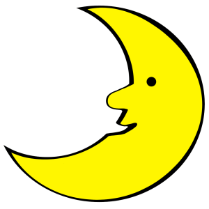 Disegno di La Luna a colori