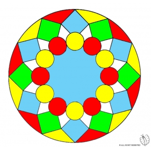 Disegno di Mandala 8 a colori