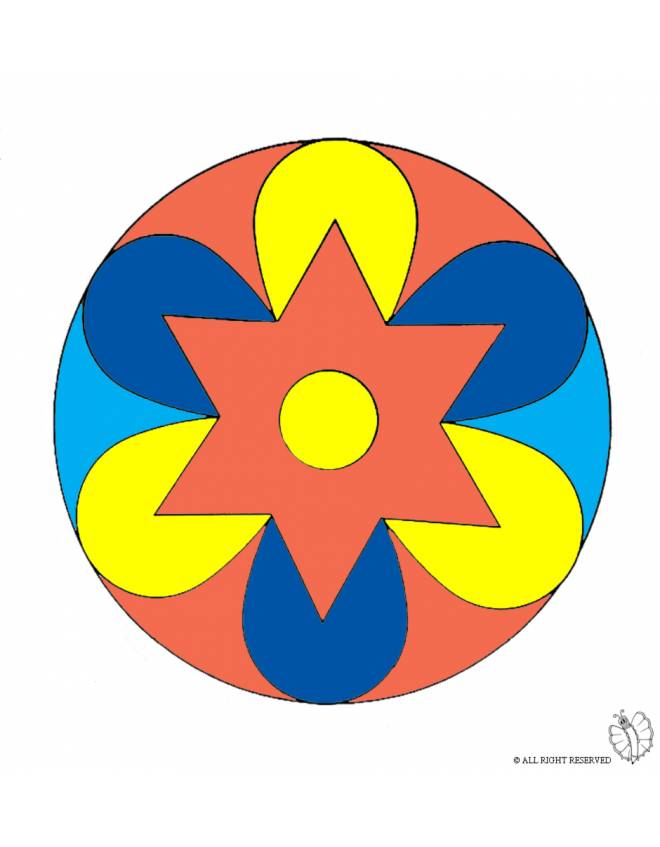 disegno di Mandala 2 a colori