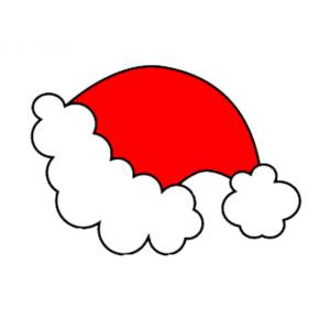 Disegno di Cappello di Natale a colori