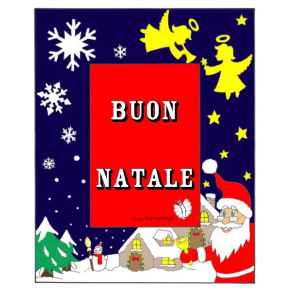 Disegno di Cornice Buon Natale a colori