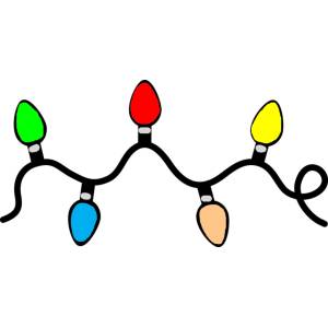Disegno di Luci di Natale a colori