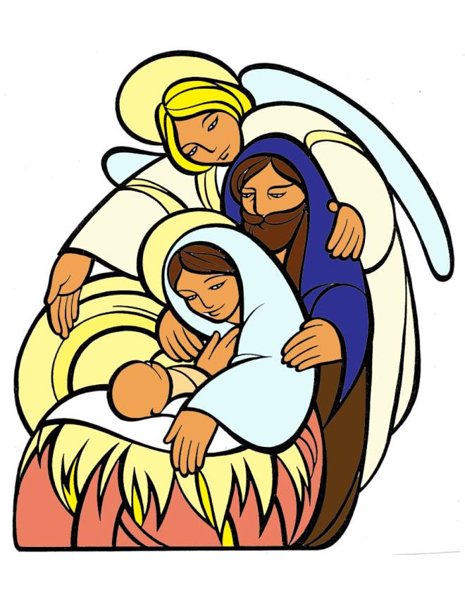 Disegno Di La Sacra Famiglia A Colori Per Bambini Disegnidacolorareonline Com