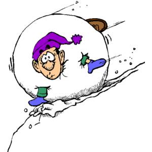 Disegno di Palla di Neve a colori