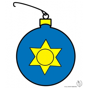 Disegno di Pallina di Natale  a colori