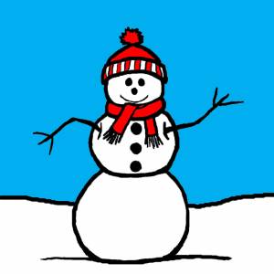 Disegno di Il Pupazzzo di Neve a colori