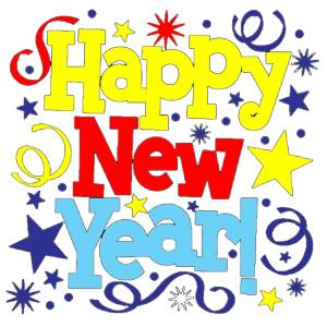 Disegno di Scritta di Capodanno a colori