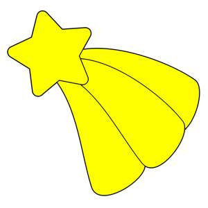 Disegno di Stella di Natale a colori