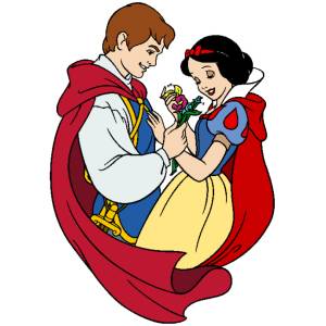 Disegno di Biancaneve e il Principe Azzurro a colori