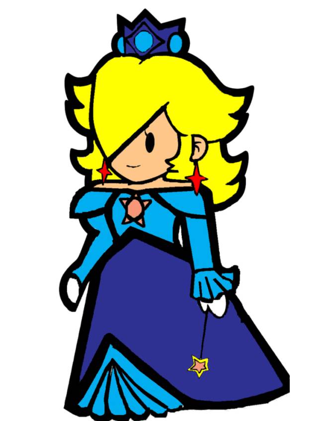 disegno di La Principessa Rosalina a colori