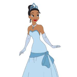 disegno di Tiana la Principessa a colori
