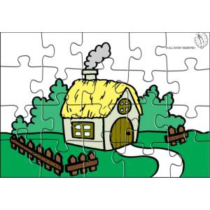 Disegno di Puzzle di Fattoria a colori