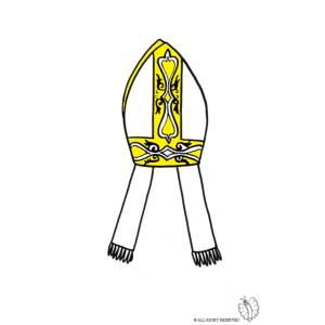 Disegno di Copricapo Religioso a colori