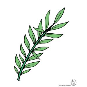 Disegno di Domenica delle Palme a colori