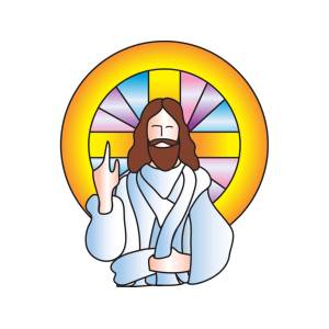 Disegno di Gesù Cristo a colori