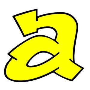 Disegno di Lettera a a colori