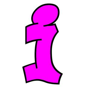 Disegno di Lettera i a colori