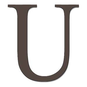 Disegno di Lettera U a colori