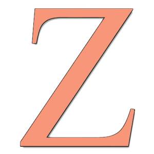 Disegno di Lettera Z a colori