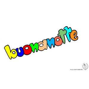 Disegno di Buonanotte a colori