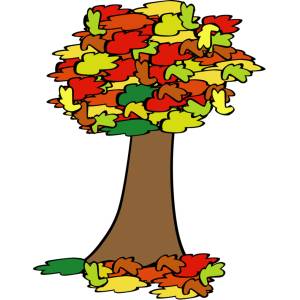 Disegno di Albero d'Autunno a colori