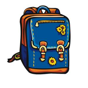 Disegno di Zainetto per Scuola a colori