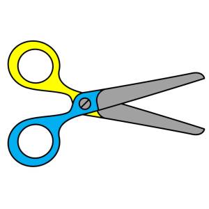 Disegno di Le Forbici a colori