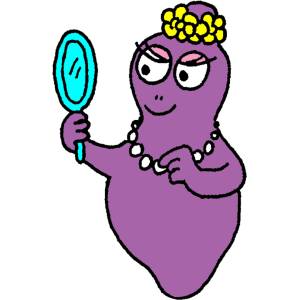 Disegno di Barbabella Barbapapà a colori