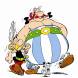 Disegno di Asterix e Obelix a colori