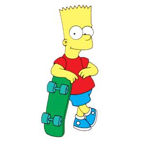 Disegno di Bart a colori