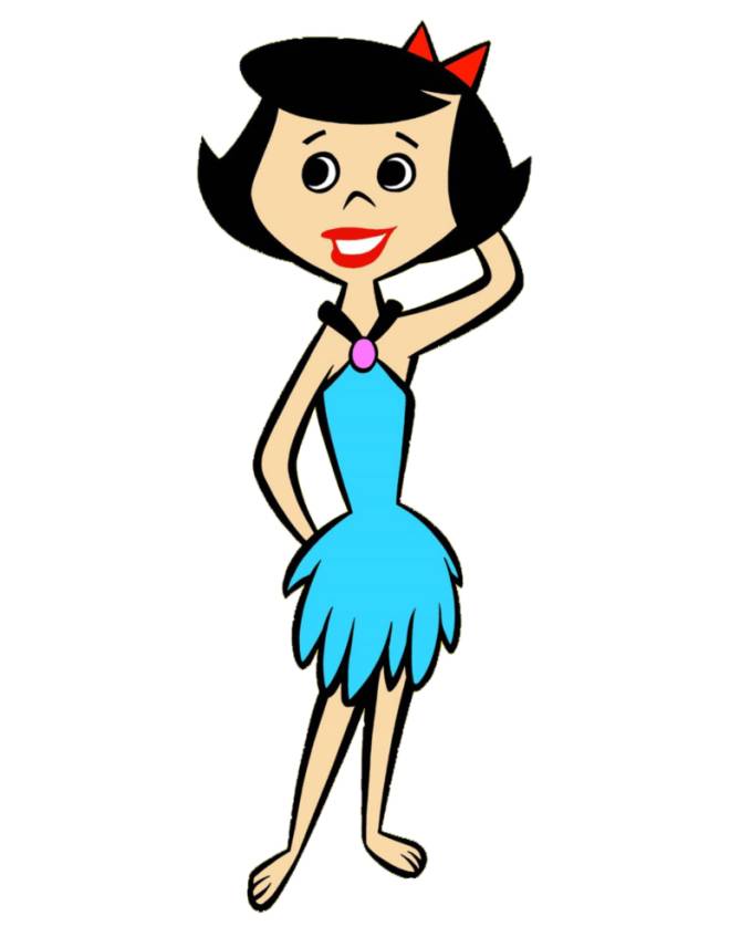 disegno di Betty dei Flintstones a colori