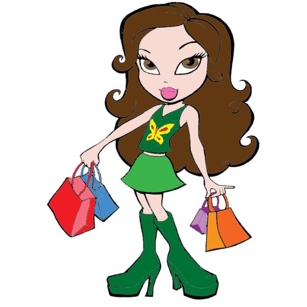 Disegno di Bratz in Shopping a colori