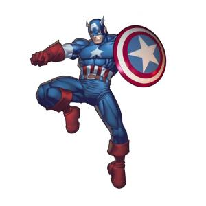 Disegno di Captain America a colori