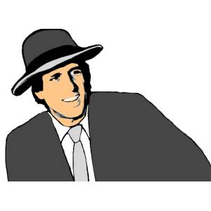 Disegno di Adriano Celentano a colori