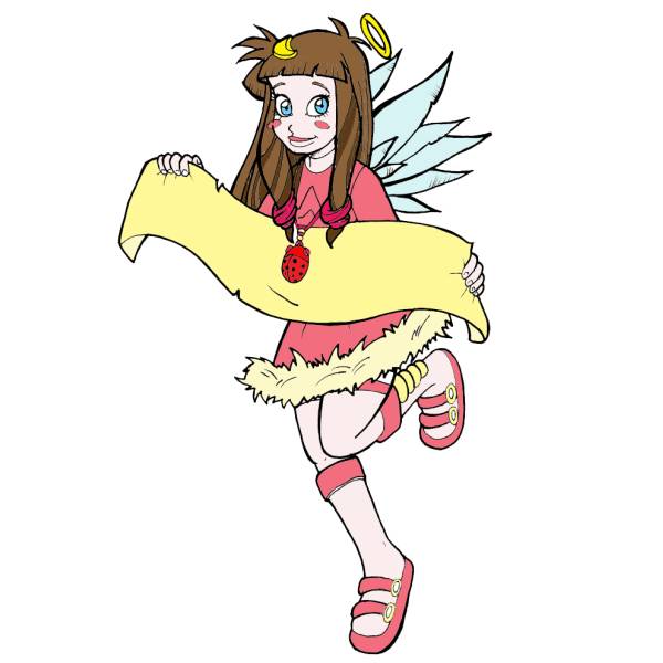 Disegno di Angel Friends a colori