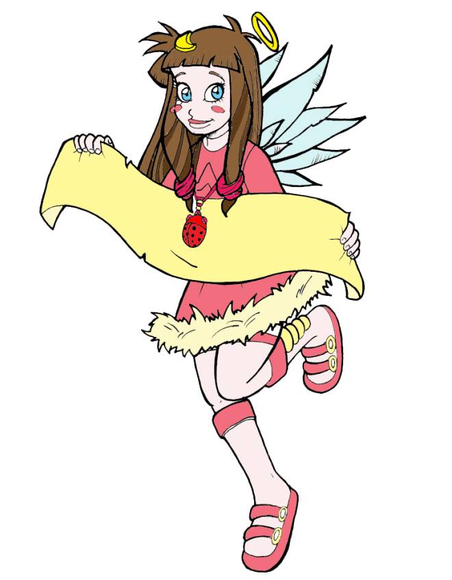 disegno di Angel Friends a colori