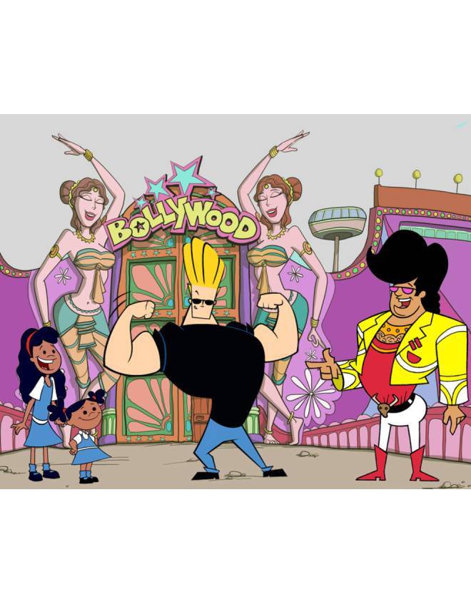 disegno di Johnny Bravo Bollywood a colori