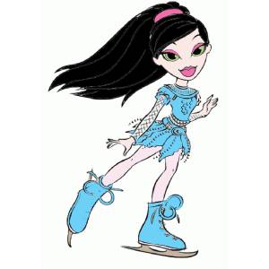 Disegno di Bratz Pattinaggio a colori
