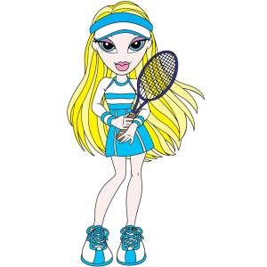 Disegno di Cloe Bratz a colori