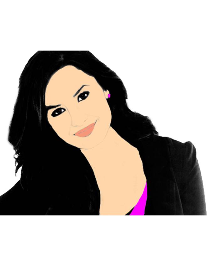 disegno di Demi Lovato a colori