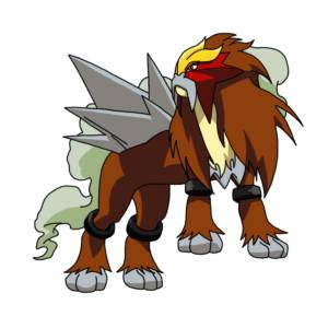 Disegno di Entei a colori