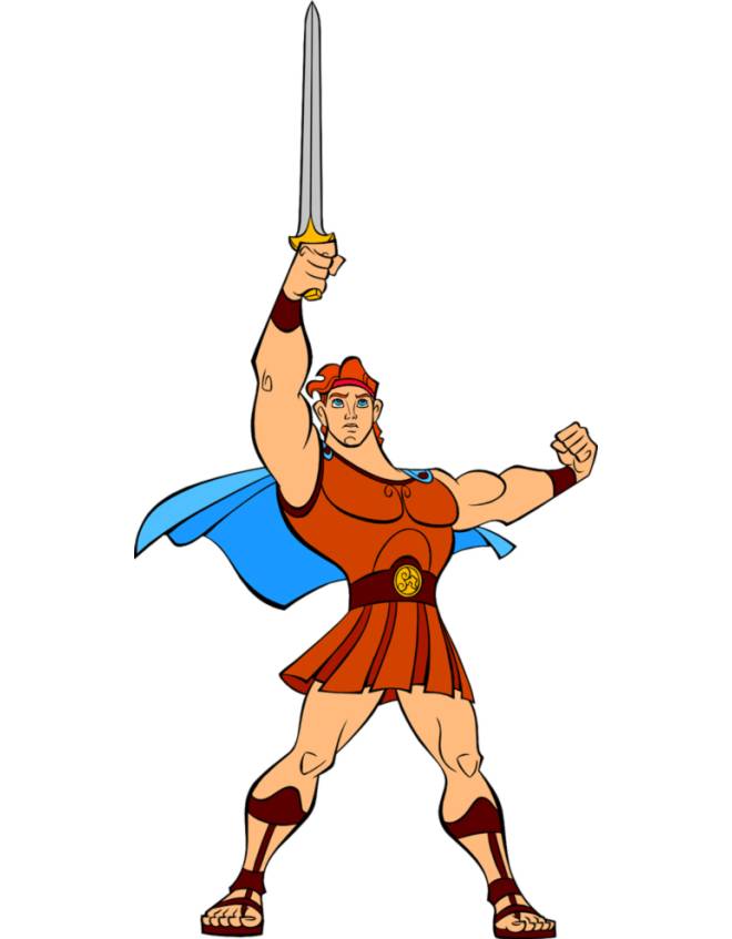 disegno di Hercules a colori