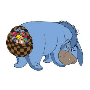 Disegno di Hi Ho e le Uova di Pasqua a colori