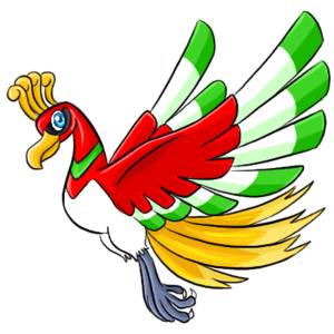 Disegno di Ho Oh a colori