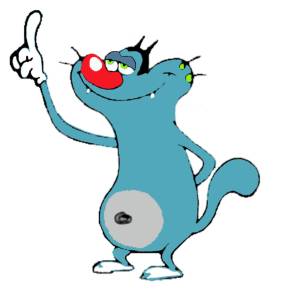 Disegno di Oggy a colori