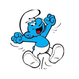 Disegno di Puffo Felice a colori